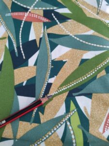 coton imp feuillages verts